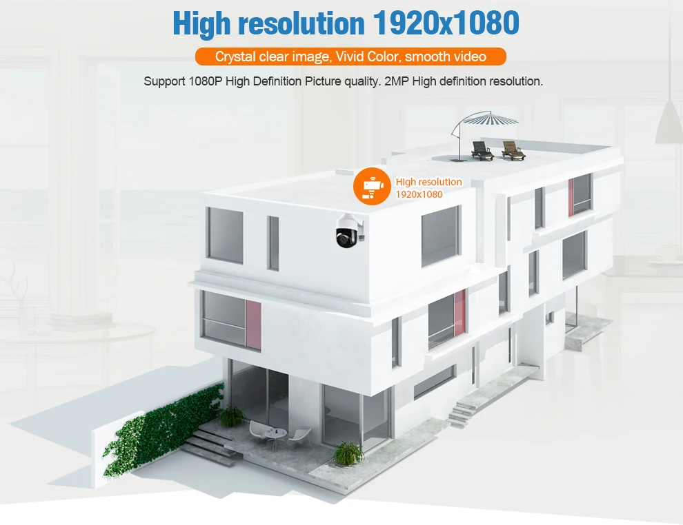 Безопасности " Нини Скорость купольная POE 1080 P PTZ Камера IP 2MP телеметрией 4X зум Аудио Микрофон IR60M p2P Phone View IP66 Водонепроницаемый