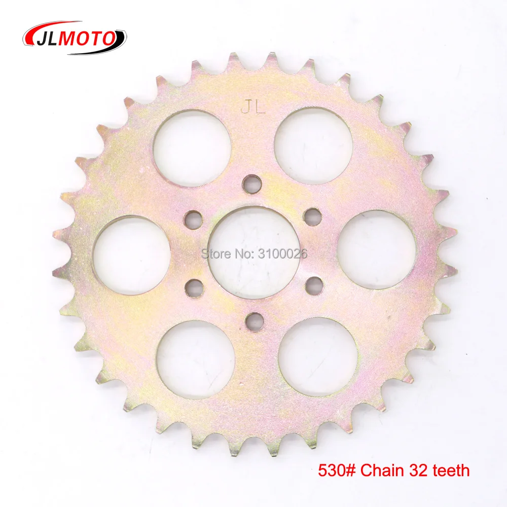 ATV 32T Sprocket Fit for China 150CC 200CC 250CC 530# Chain Drive China UTV Go Kart Buggy Quad Bike Scooter Motorcycle Parts