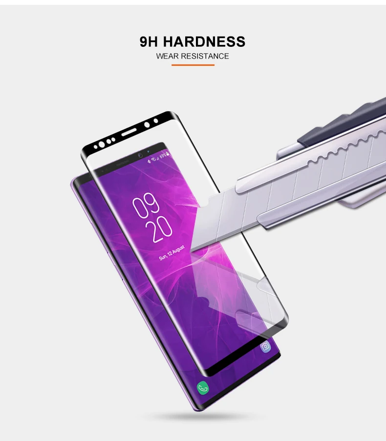 YIYONG 3D Edge изогнутое стекло для samsung Galaxy Note 9 8 Закаленное стекло-экран протектор для samsung S9 Plus S 9 Note9 стекло