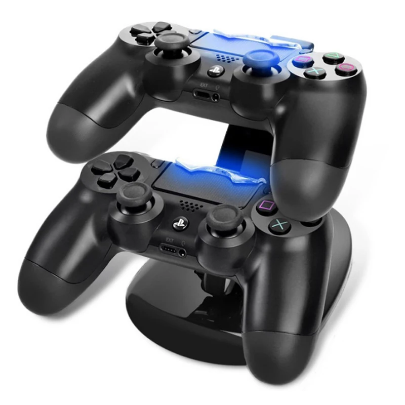 Контроллер Зарядное устройство Док-станция светодиодный двойной USB PS4 зарядная