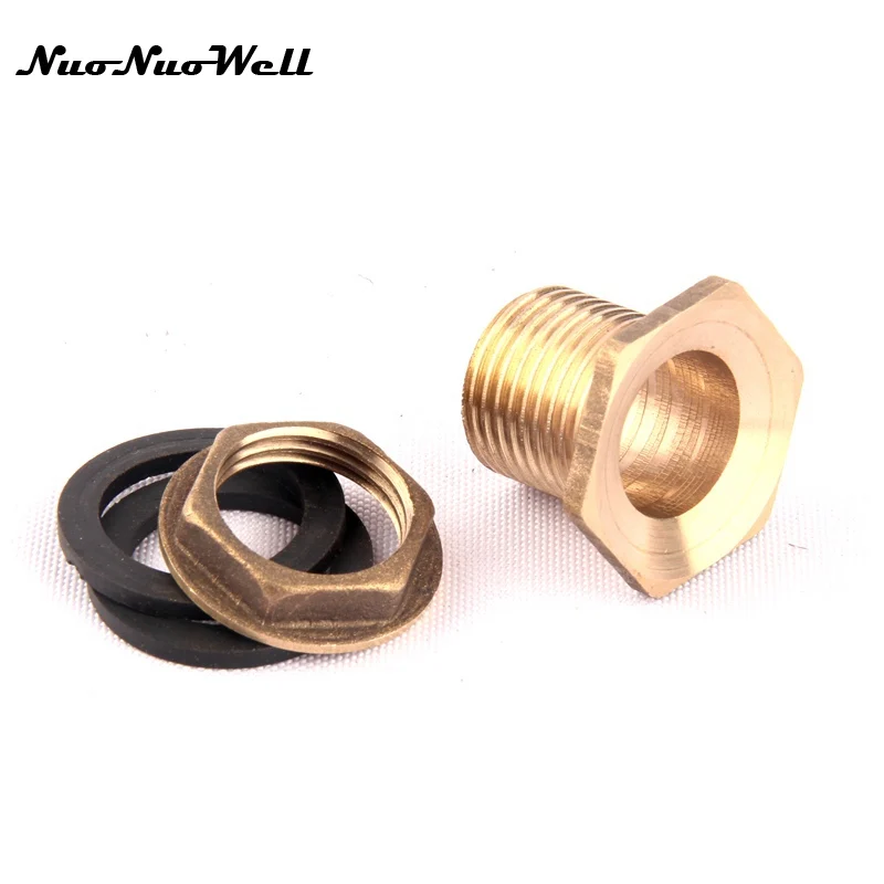 1 шт. медный соединитель NuoNuoWell 1/2 &quot(20 мм) водонепроницаемый шланг для аквариума