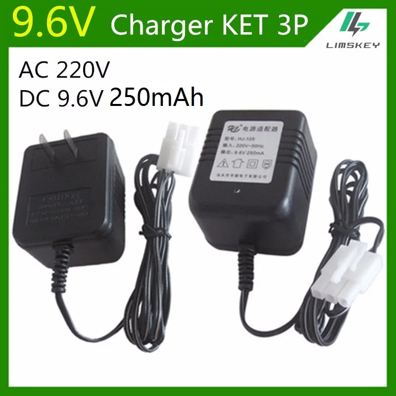 9 6 V 250 mAh 3 Pin зарядное устройство для NiCd и NiMH батарейный блок игрушечного RC