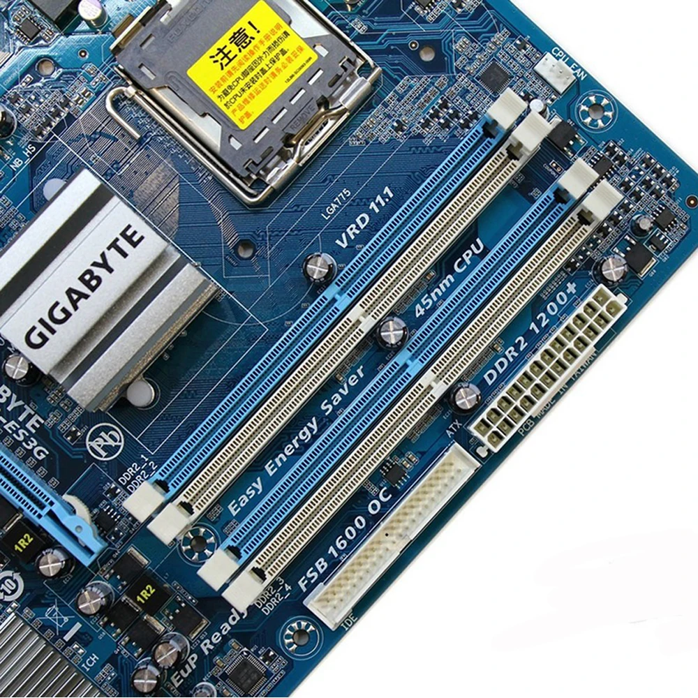 Оригинальная Материнская плата Gigabyte для настольных ПК с процессором Intel P43 LGA 775 Core