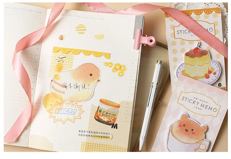 Mr paper, 30 шт./лот, 8 видов конструкций, Kawaii, животные, торт, кофе, блокноты для заметок, Липкие заметки, блокнот, дневник, креативный, самоклеющийся блокнот, блокноты для заметок