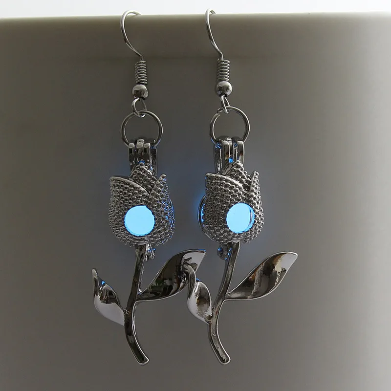 Светящиеся серьги в виде шара единорога на Хэллоуин ювелирные изделия клетка