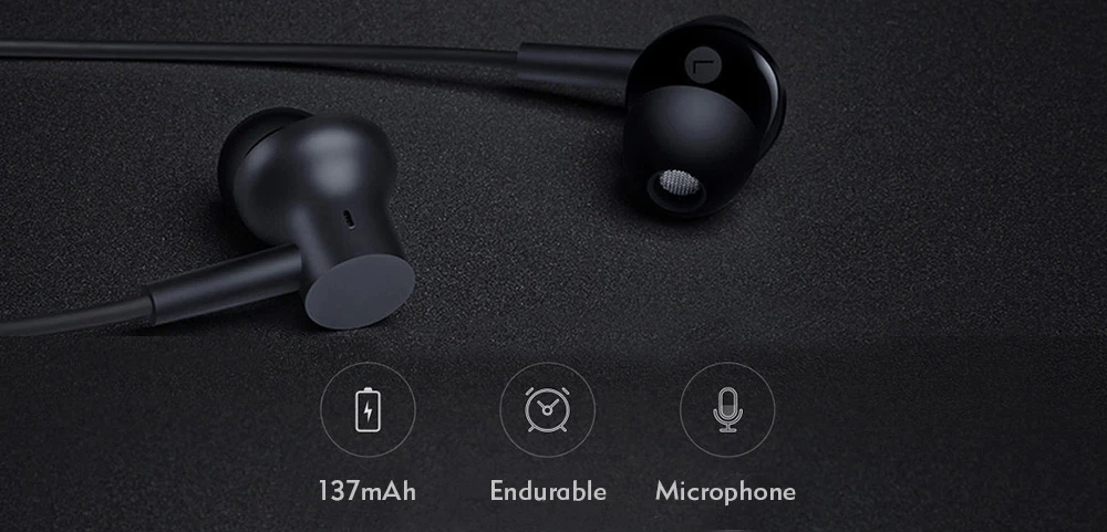 Новые оригинальные Xiaomi AAC Audio Secoding apt-X Bluetooth спортивные наушники CSR 8645 чип Магнитный наушник 8 часов работы слева