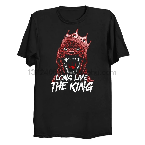 Мужская футболка с коротким рукавом длинным король (монстров) женская круглым