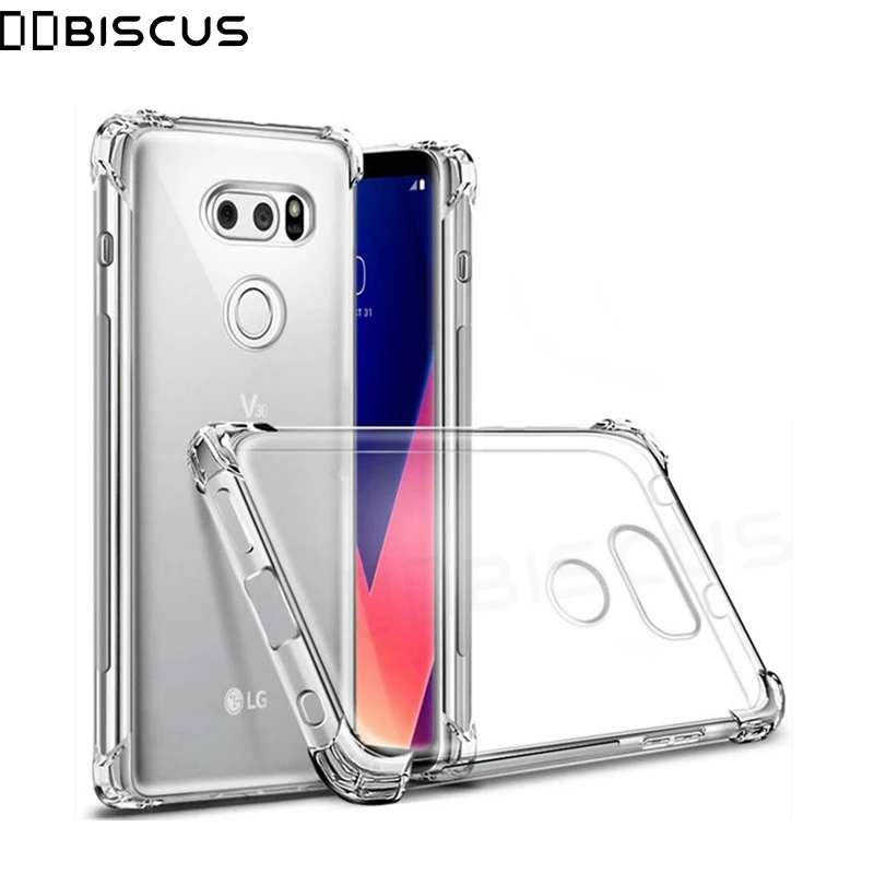 Прозрачный ударопрочный силиконовый чехол для LG K40 K50 K9 K11 K12 Plus G8S G8 V40 V50 ThinQ Q60 G8X V50S