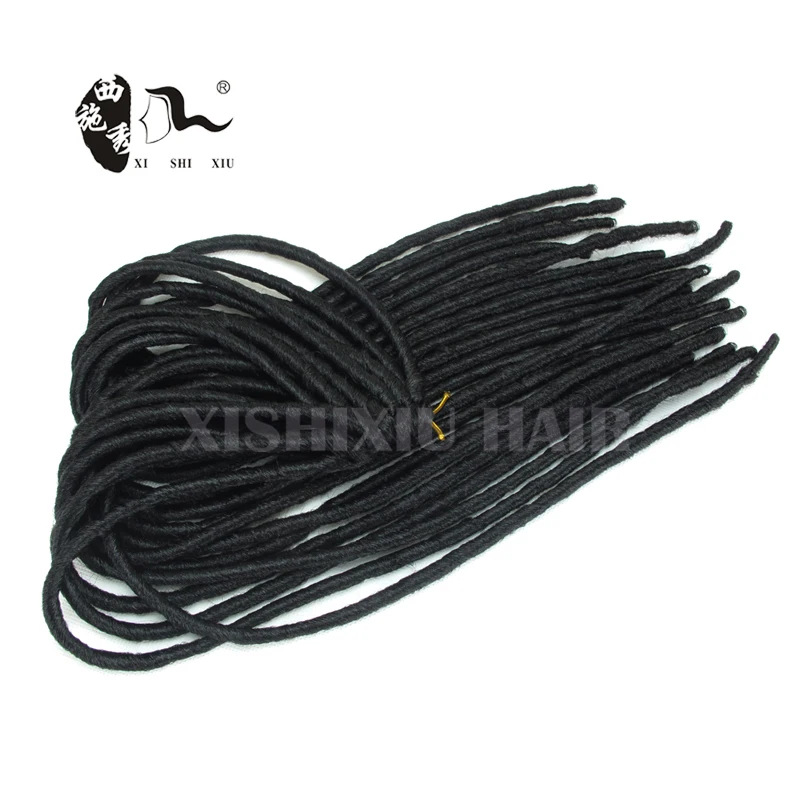 Новое Поступление Мега Волос 18 &quotмягкая Страх Крючком Волосы Dreadlock Косы Черный