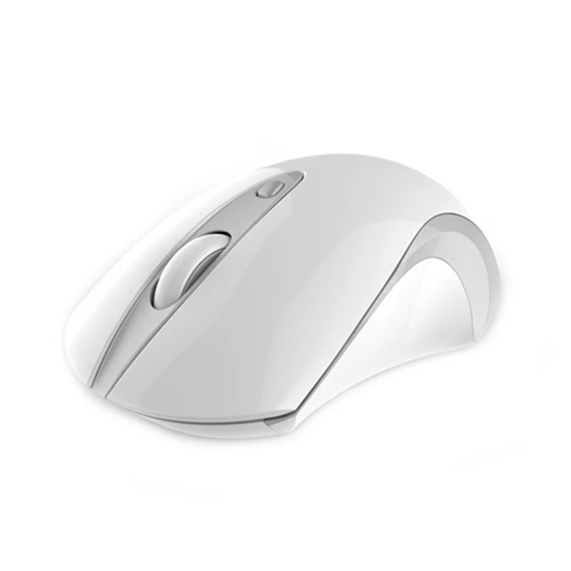 White Robotsky 2,4 ГГц Беспроводная мышь Бесшумная 1600 dpi оптическая компьютерная игровая мышь для ноутбука настольного компьютера - Цвет: White