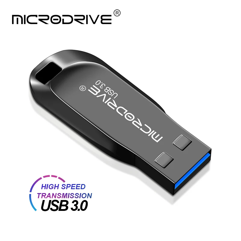Black USB 3,0 флеш-накопитель высокоскоростной usb флеш-накопитель 128 Гб 64 Гб Память usb флешка Флешка 32 Гб 16 Гб металлический флеш-диск cle usb - Цвет: Black