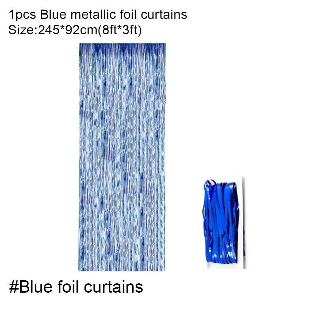 Foil Curtains Набор из 10 шт., космическая тема, украшения на день рождения, Висячие завитки, ракета, планета, астронавт, товары для дня рождения, детский домашний декор - Цвет: Foil Curtains