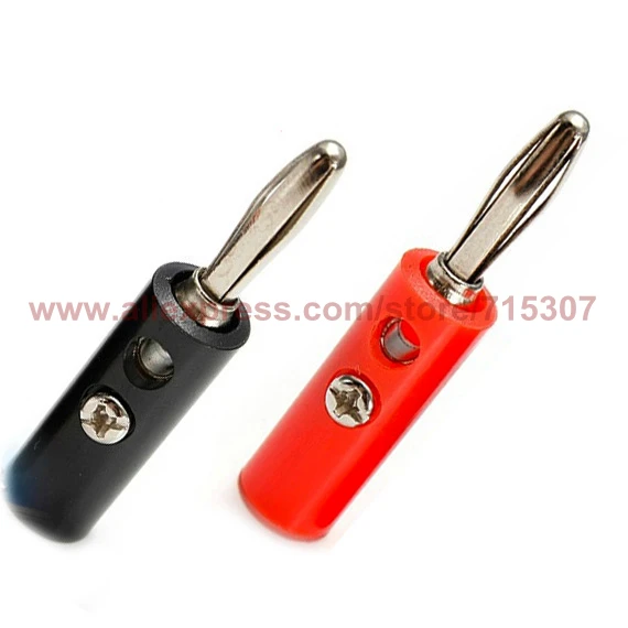 PHISCALE 50 шт. 4 мм разъем типа банан Аудио Динамик Усилитель тестовые зонды адаптер