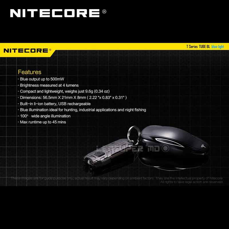 Горячее предложение продукты Nitecore TUBE BL USB Перезаряжаемые светодиодный брелок