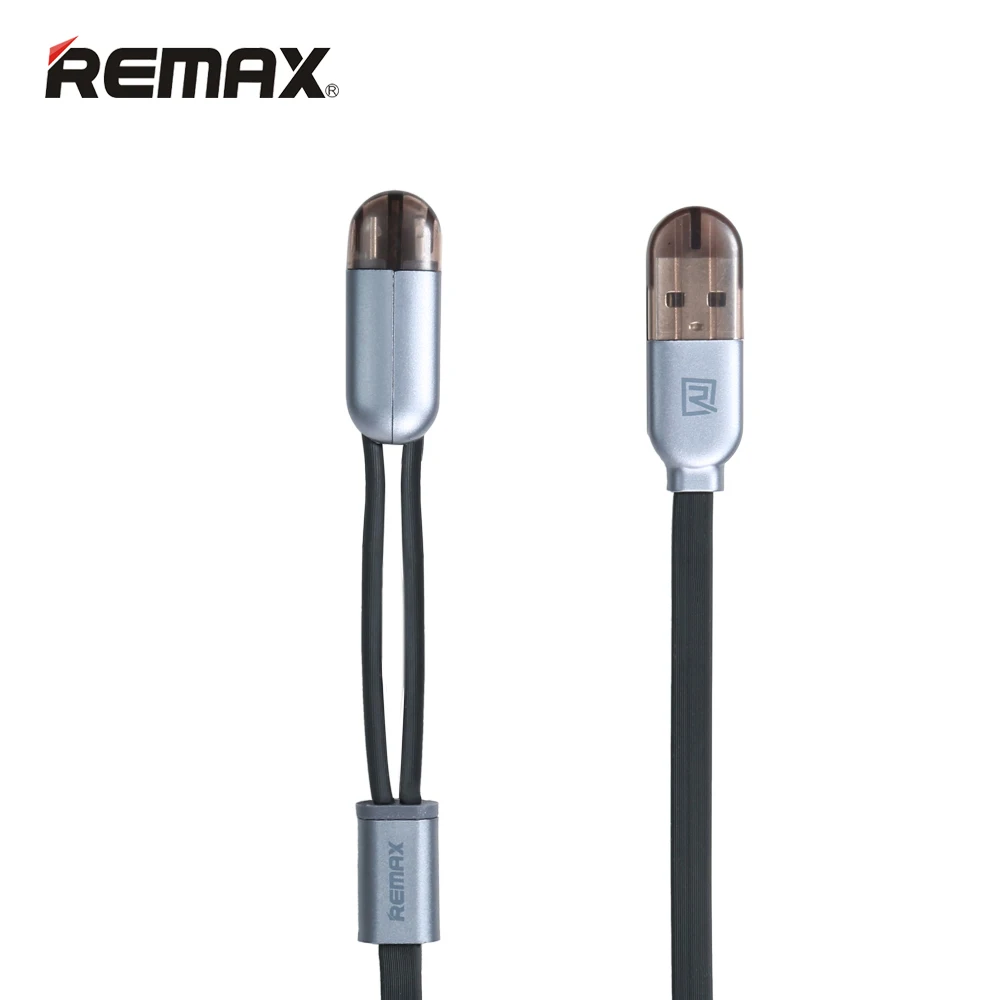 Remax 2 в 1 магнитные кабели для зарядного устройства для iPhone X 5 6 кабель для быстрой зарядки для huawei xiaomi Micro USB кабель для samsung s5 - Цвет: Черный