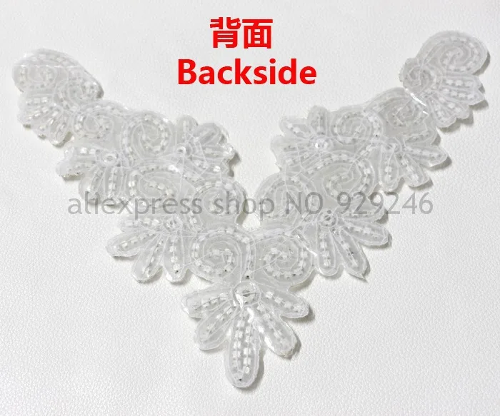 Аппликация Стразы с прозрачным кристаллом для декольте украшение свадебного