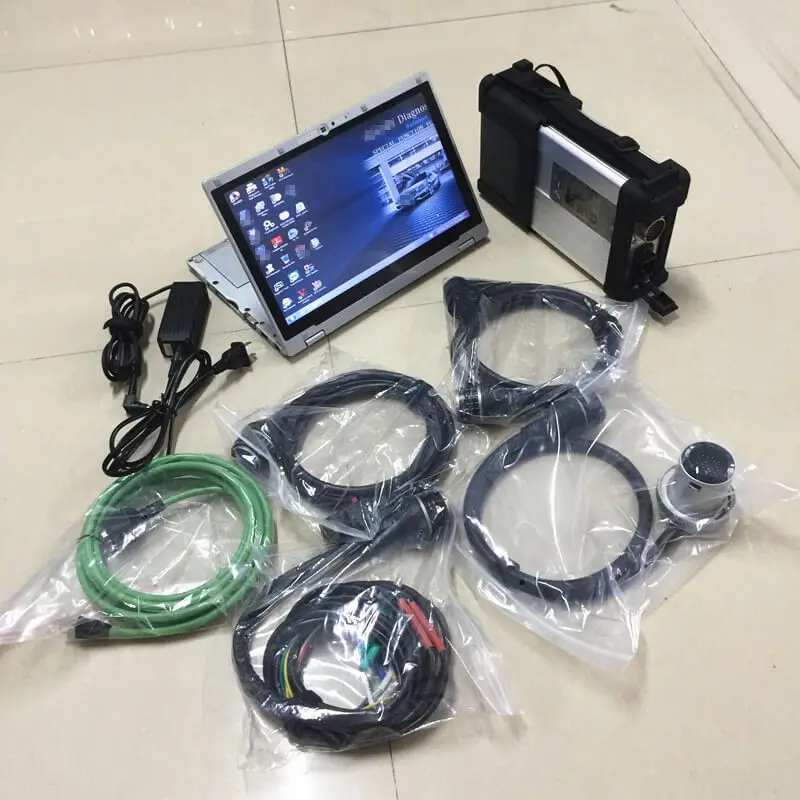 

MB Star C5 SD Connect + Laptop CF-AX2 480G SSD 2022.06V added HHT for Mb Star C5 newest Diagnostic tool for MB Cars