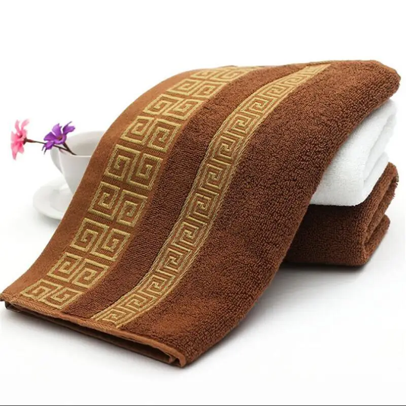 Brown towel Мягкое хлопковое уплотненное банное полотенце для мужчин и женщин, коммерческое банное полотенце, большое полотенце 75 см* 150 см - Цвет: Brown towel