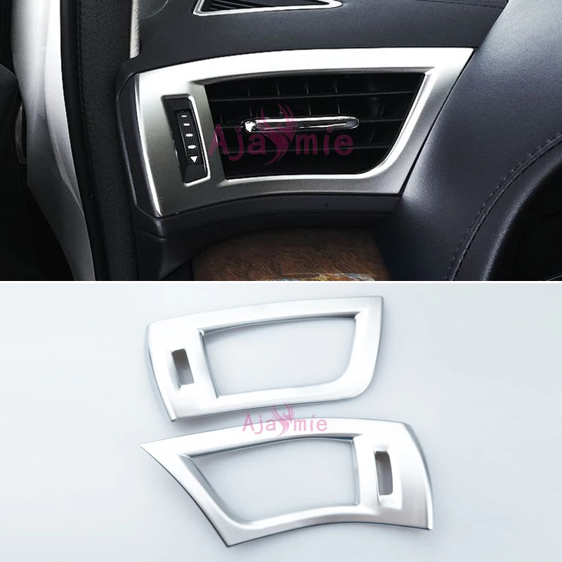 

Chrome Car Styling Interior Dashboard Side AC outlet Air Vent Cover Overlay Panel For Toyota Alphard 30 2016-2019 Accessories