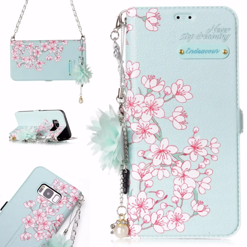 Fashion Phone Etui Coque Cover Case for Samsung Galaxy S8 S8Plus S9 S9Plus With Flip Wallet Purse Bags | Мобильные телефоны и