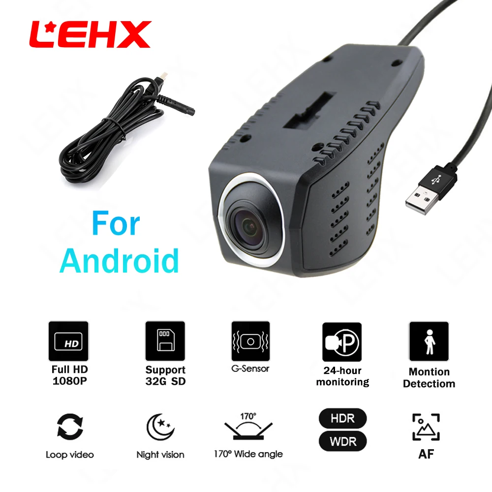 

LEHX ADAS Car DVR Recorders for Cars Camera HD 1080p Auto Digital Video Recorders Recorders for Car Android Multimedia Plyaer