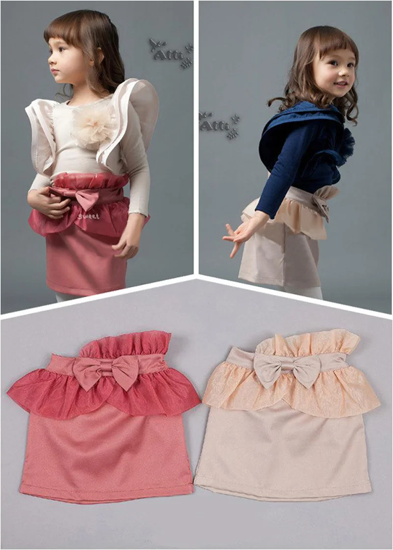 Юбка для девочек SOSOCOER в европейском стиле новинка 2017 летняя однотонная кружевная