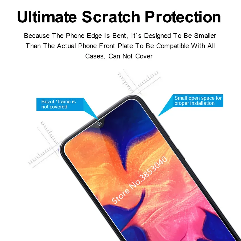 Закаленное стекло 9H 2.5D для SAMSUNG Galaxy A60 A70 A80 A90 2019 Защитная пленка экрана A10 A20 A30 A40 A50
