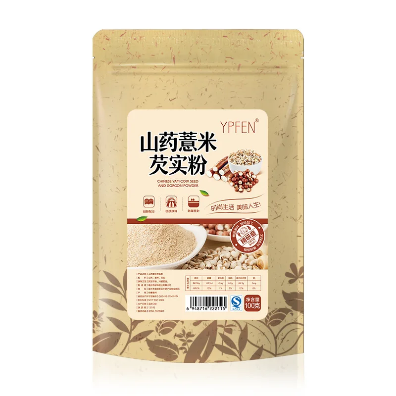 

Pure Natural 100g Plant Chinese Yam Coix Seed And Gorgon Powder Meal Powder Face Film Materials Spleen And Stomach
