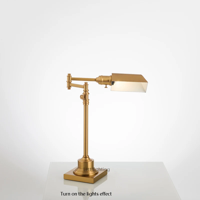Настольная лампа E27 американская Ретро для офиса и дома настольная учебы