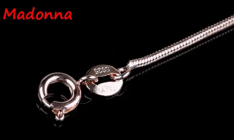 Мода 18 дюймов Мужская Женская цепочка в виде змеи ожерелье цвета розового золота