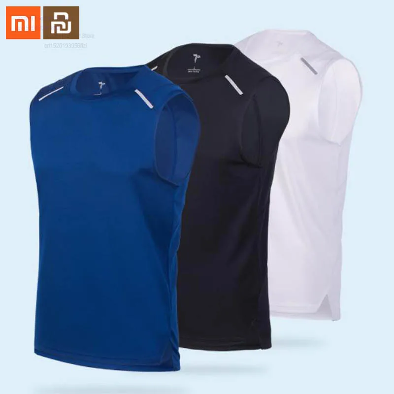 Быстросохнущий Спортивный жилет Xiaomi mijia летняя одежда без рукавов спортивная