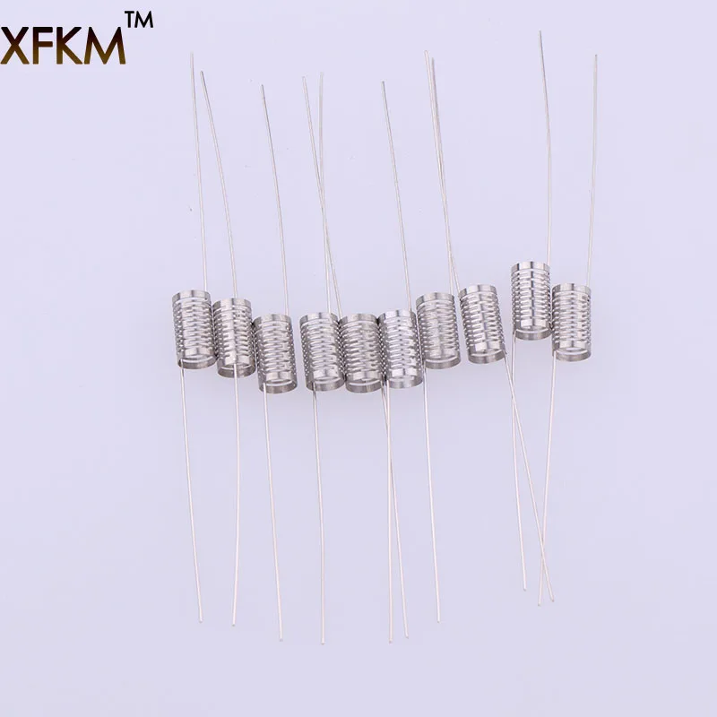 XFKM Notch coil 10 шт./лот SS316L нагревательная проволока 0 25 Ом готовые катушки для