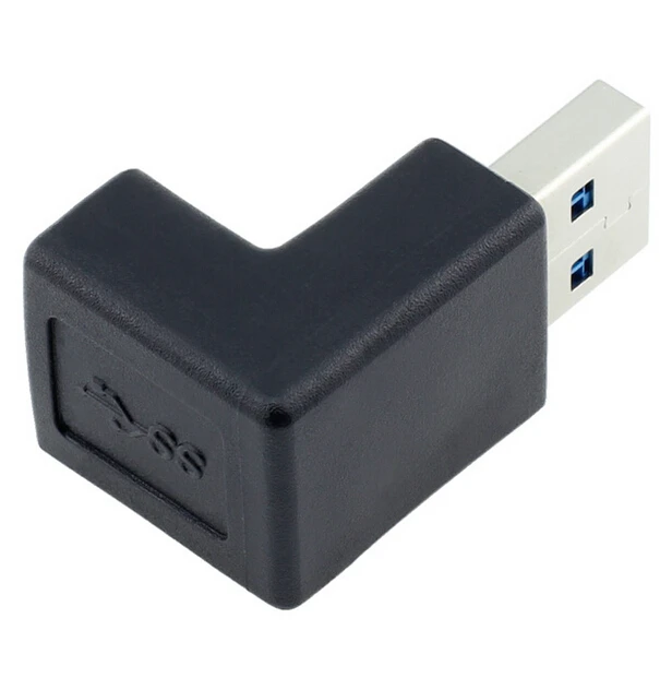 Переходник USB 3.0 Type A (штекер) под прямым углом 90 градусов | Электроника