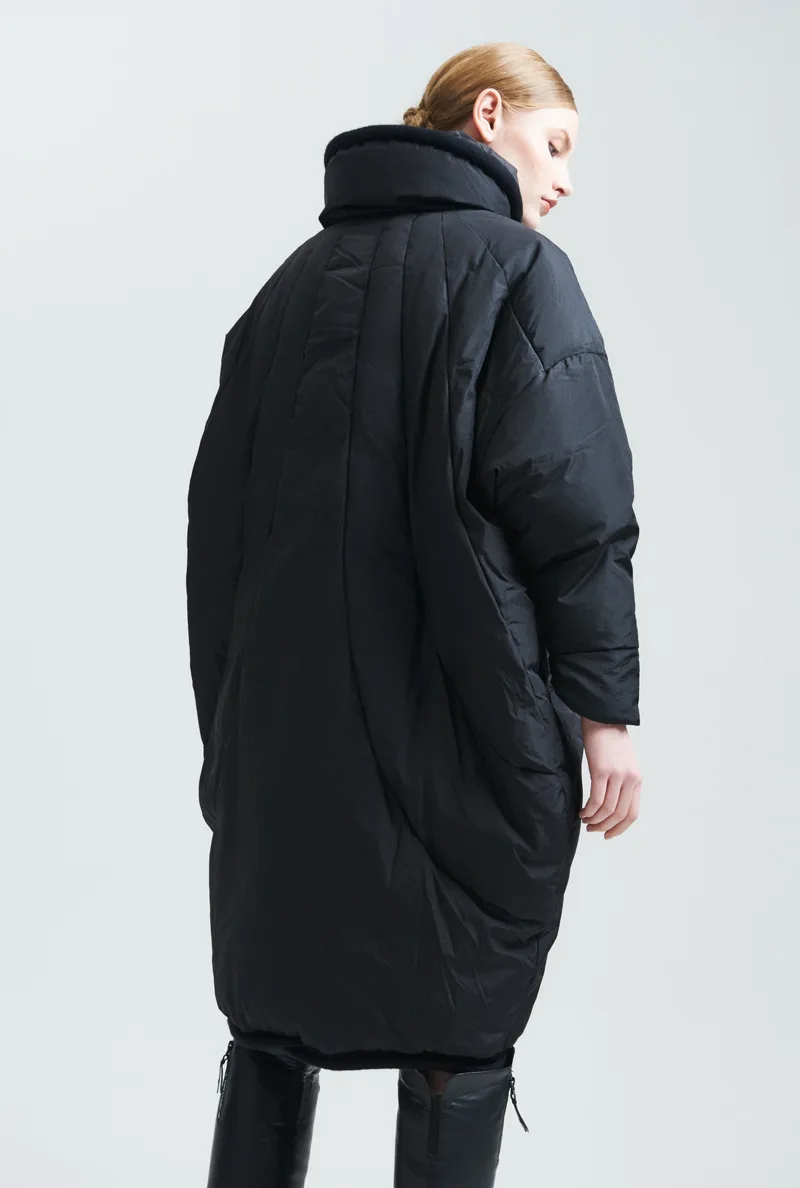 2018 Новый Для женщин прилив белая утка вниз личности модный плащ пуховик женский