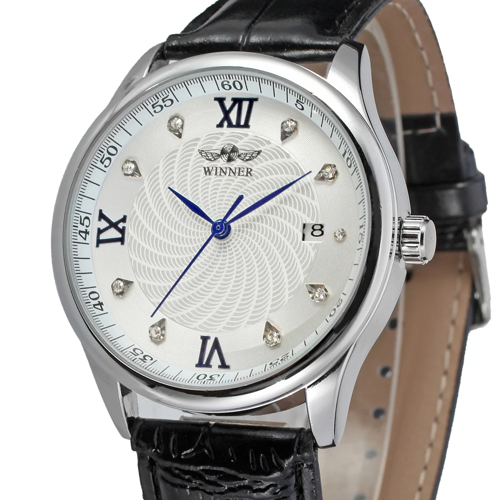 Часы наручные Winner Мужские автоматические модные брендовые деловые механические