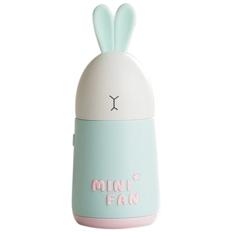 Портативный настольный мини вентилятор с милым мультяшным кроличьим