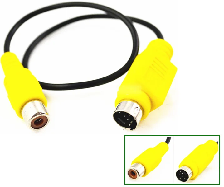 7 Pin S video mini Din штекер RCA Женский кабель адаптер 0 3 м Бесплатная доставка|rca female cable|to