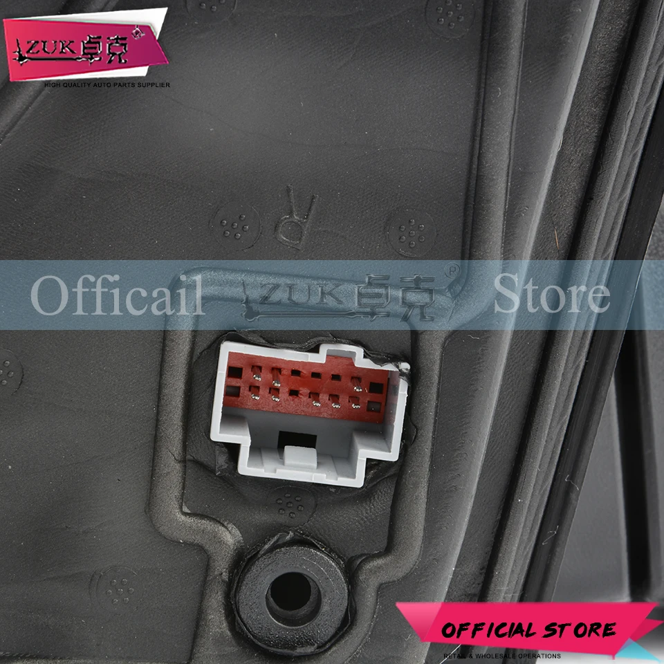 ZUK 2 шт для FORD внешний боковые зеркала заднего вида в сборе для FORD MONDEO MK4 2007 2008 2009 2010 2011 2012- с одной лампой, электрическая мини-складной