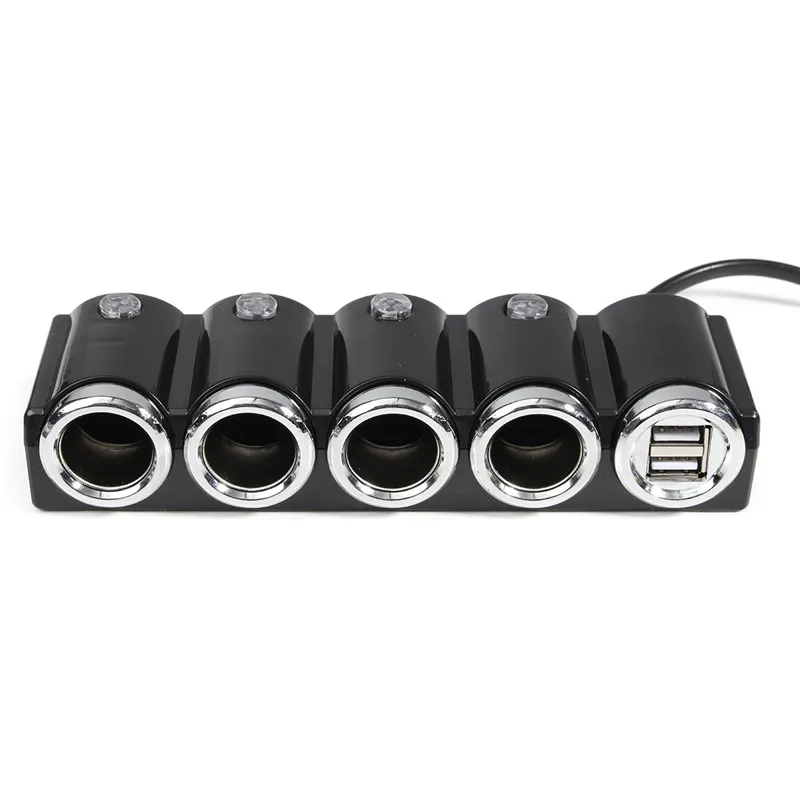 120 Вт 12 В USB 4 сторонняя розетка для автомобильного прикуривателя разветвитель