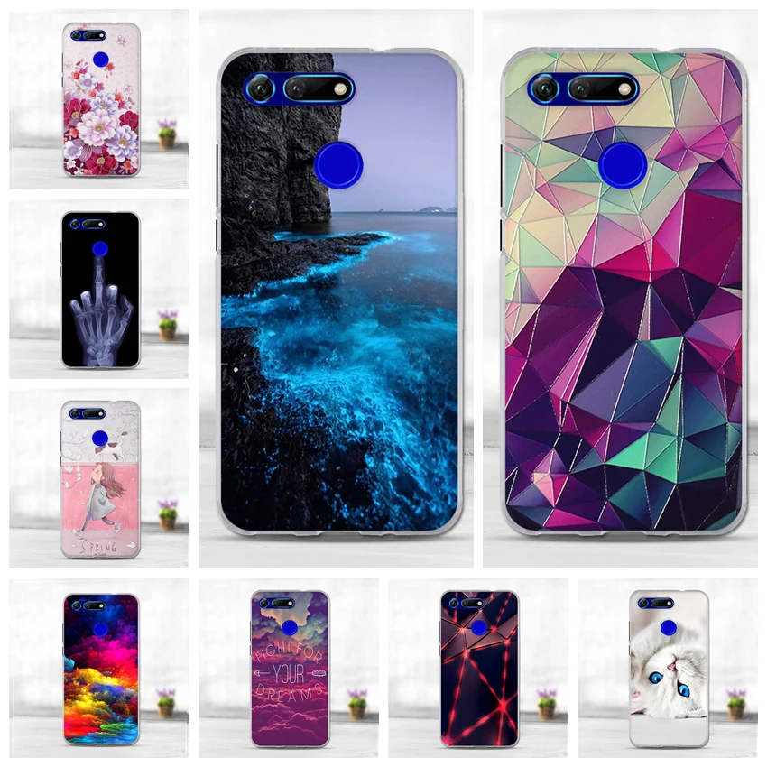 Чехол для Honor V20, чехол для huawei Honor View 20, мягкий силиконовый чехол, TPU, задняя крышка для huawei Honor V20, защитный чехол для телефона, Funda
