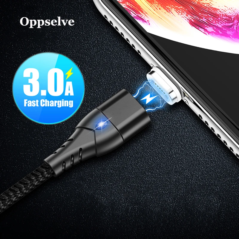 Магнитный USB кабель Oppselve быстрая зарядка магнитное зарядное устройство для iPhone 12