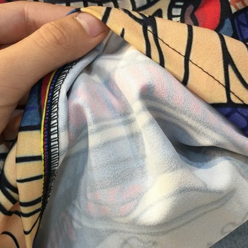 

Women Vintage Thin Sunscreen Coat Kimono Cartoon Cardigan Japan Style Harajuku Loose Outwear Open Stitch Jacket Tops 226-180