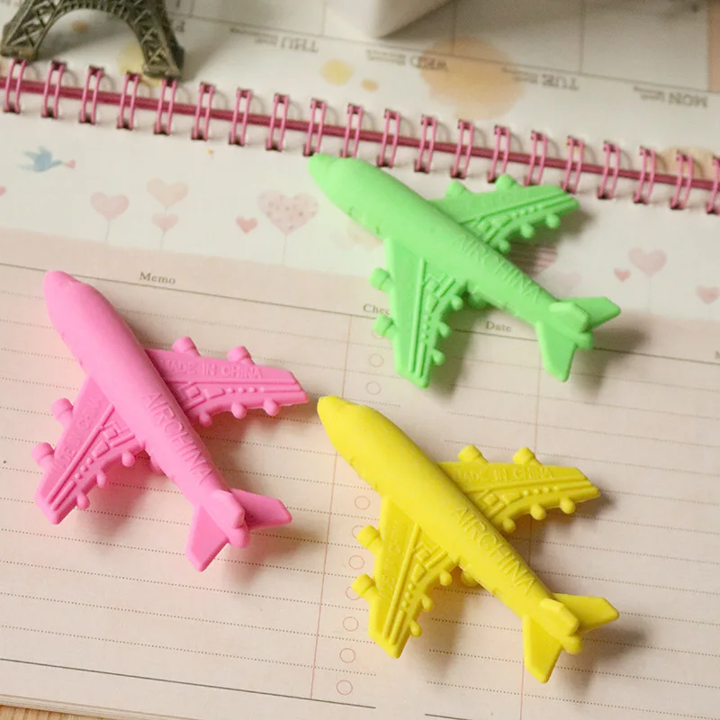 Резиновый ластик для самолета 36 шт./лот милый канцелярские принадлежности детей