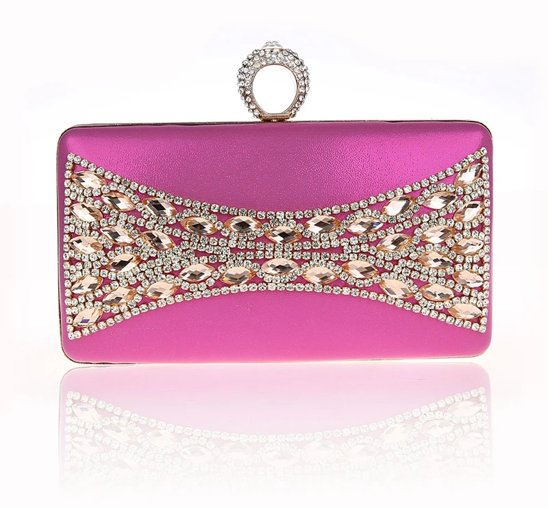2016 благородная ярко розовая китайская женская Свадебная вечерняя сумка с