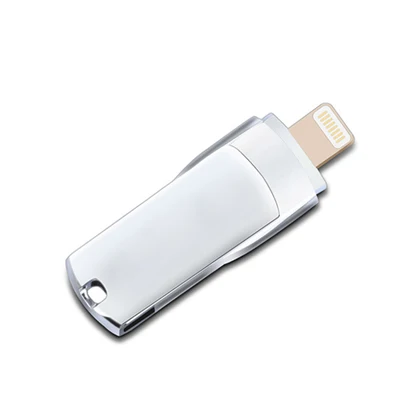Personalizado флеш-накопитель Lightning USB флеш-накопитель 32 Гб 64 Гб для iPhone 16 Гб 128 ГБ флеш-накопитель для iPhone память - Цвет: Silver