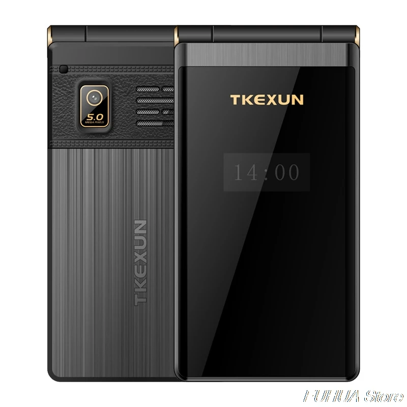 TKEXUN M2 PLUS 3G WCDMA флип телефон 3 0 ''большой ключ шрифт сенсорный экран мобильный с