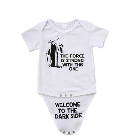

Funny Kids Infant Baby Boy Girl Clothes Short Sleeve Bodysuit Jumpsuit Bodysuit Outfit Size 0-18M