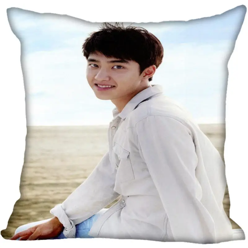 10 Заказ Kpop EXO D.O. Наволочки печатные квадратные шелковые наволочка домашняя декоративная молния атласные наволочки(одна сторона - Цвет: 10