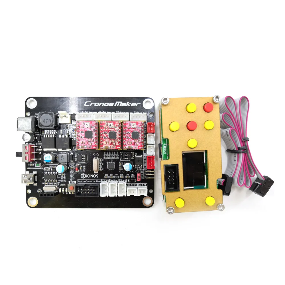 1.8 Inch LCD GRBL 0,9 или 1,1 управление Лер плата управления 3 оси шаговый двигатель с автономным двойной оси Y USB драйвер платы для ЧПУ лазерный гравер - Цвет: 1.8 Inch LCD