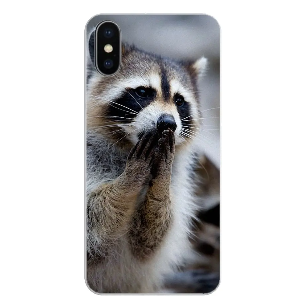 Мягкая сумка с принтом енота слона для iPhone XS Max XR X 4 4S 5 5S 5C SE 6 6S 7 8 Plus Samsung Galaxy J1 J3 J5 J7 A3